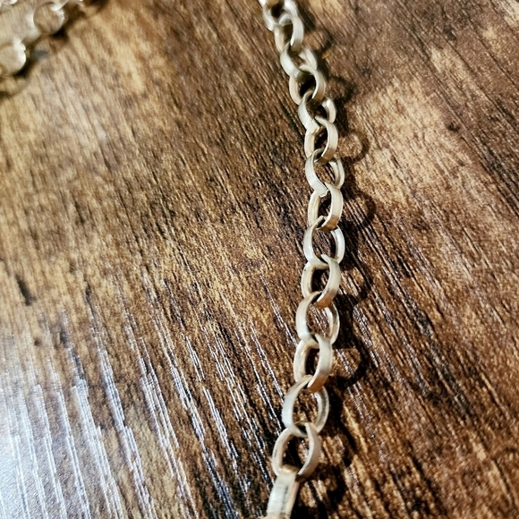 Loft Statement Necklace w/ Extender Costume Jewelry Lucite Faceted Beads Metal - Picture 5 of 7